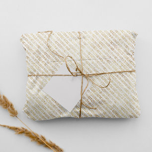 Papel De Seda Padrão de Seta Dourada de Boho Tribal