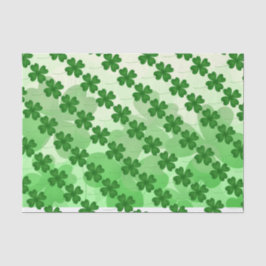 Papel De Seda Padrão de Shamrock Dia de São Patrício