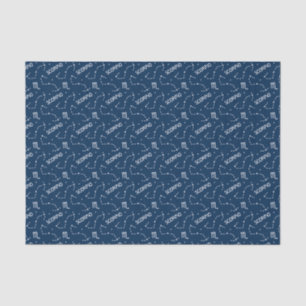 Papel De Seda Padrão de Sinal Astrológico do Scorpio Zodiac