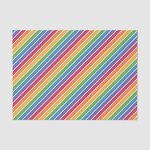 Papel De Seda Padrão de Stripes do Arco-Íris