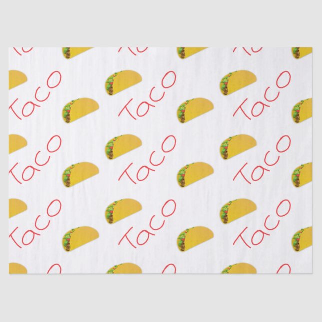Papel De Seda Padrão de taco ativado (Frente )