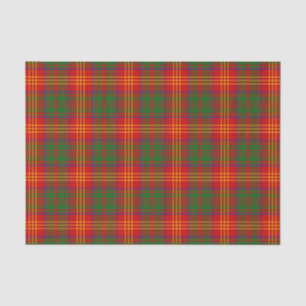 Papel De Seda Padrão de Tartan da Família Burns