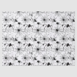 Papel De Seda Padrão de Teia de Aranha de Halloween