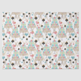 Papel De Seda Padrão de tempo do chá