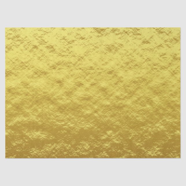 Papel De Seda Padrão de Textura Dourada (Brilho Luxuoso do Ouro) (Frente )
