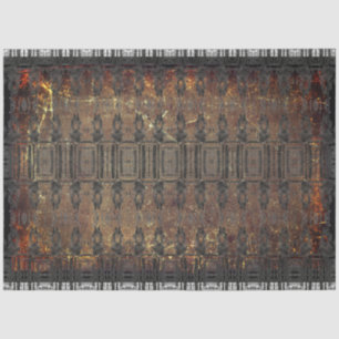 Papel De Seda Padrão de Textura Preta Marrom Antiga em Vintage