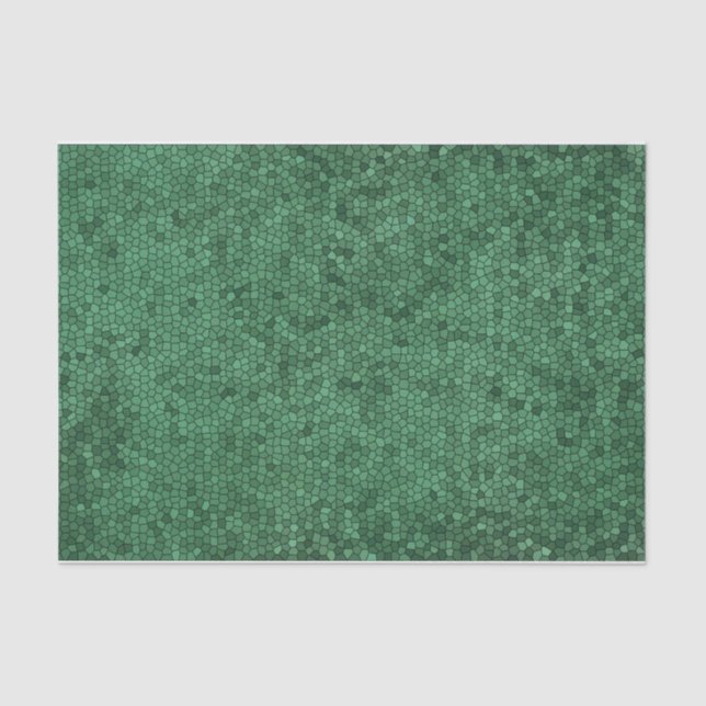 Papel De Seda Padrão de Textura Verde do Estilo de Vidro Manchad (Frente )