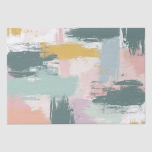 Papel De Seda Padrão de Traços de Pintura de Pastel