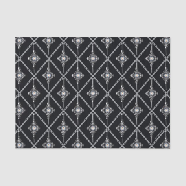 Papel De Seda Padrão de Trote de Sangue (Frente )