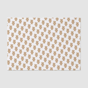 Papel De Seda Padrão de ursos de pelúcia
