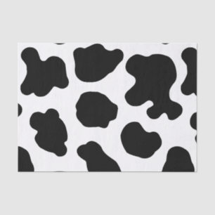 Papel De Seda Padrão de Vaca Impresso