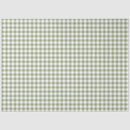 Papel De Seda Padrão de Verificação Neutral Elegante de Gingham 