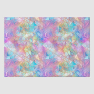Papel De Seda Padrão de Vidro Iridescente Elegante: Luminoso