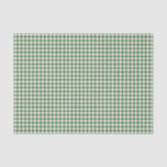 Papel De Seda Padrão de Xadrez de Gingham Verde-Retro-Gónico<br><div class="desc">Papel-Padrão de Xadrez Gingham Verde-Retro-Bonito</div>
