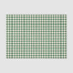 Papel De Seda Padrão de Xadrez de Gingham Verde-Retro-Gónico<br><div class="desc">Papel-Padrão de Xadrez Gingham Verde-Retro-Bonito</div>