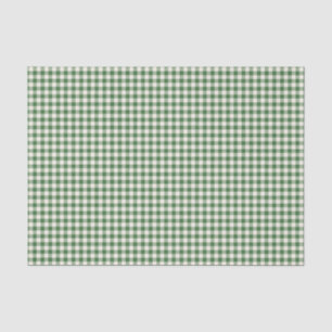 Papel De Seda Padrão de Xadrez de Gingham Verde-Retro-Gónico 