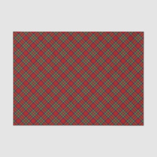 Papel De Seda Padrão de Xadrez do Royal Stewart Clan Tartan
