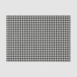 Papel De Seda Padrão de Xadrez na moda Retro Preto e Cinza Gingh<br><div class="desc">Papel-Padrão de Xadrez na moda Retro Preto e Cinza Gingham</div>