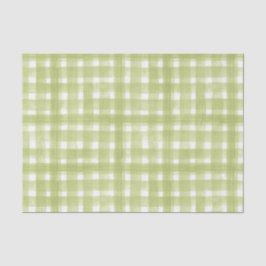 PAPEL DE SEDA PADRÃO DE XADREZ VERDE E BRANCO