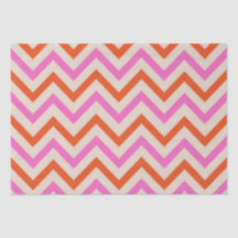 Padrão de zigue-zague Chevron rosa e laranja