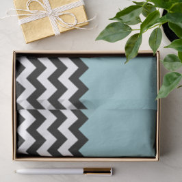 Papel De Seda Padrão de ziguezague preto e branco, Chevron, azul