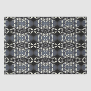 Papel De Seda Padrão decorativo preto e branco