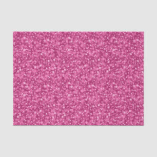 Papel De Seda Padrão Deep Pink Faux Glitter & Sparkles