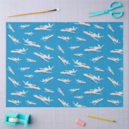 Papel De Seda Padrão do avião Jet