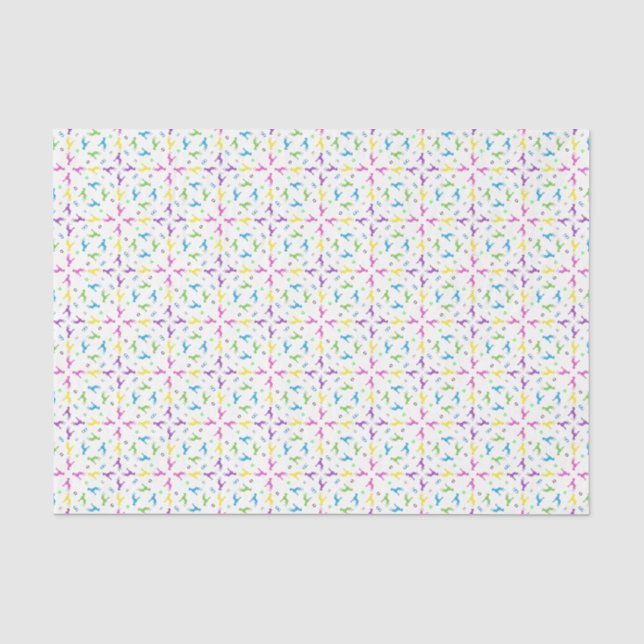 Papel De Seda Padrão do Dogue Alemão  (Frente )