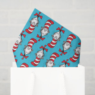 Papel De Seda Padrão do Gato no Chapéu