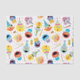 Papel De Seda Padrão do Partido Crayon Sesame Pals