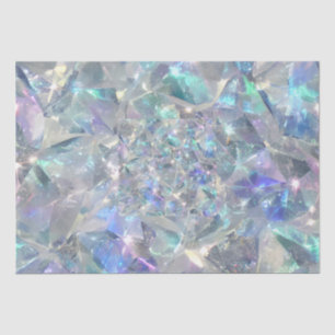 Papel De Seda Padrão do Quartz Crystal Sparkly
