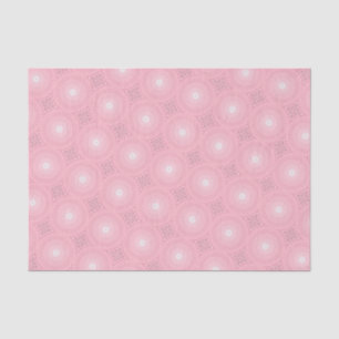 Papel De Seda Padrão dos círculos cor-de-rosa