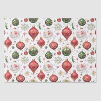 Papel De Seda "Padrão Elegante do Enfeites de natal Invisível