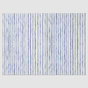 Papel De Seda Padrão em Lixeira Moderna Azul e Branco