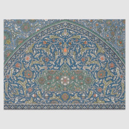 Papel De Seda Padrão Floral Arábico Decorativo Vintage