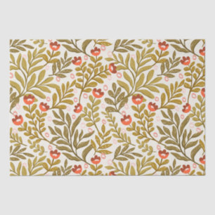 Papel De Seda Padrão Floral de Aquarela Elegante