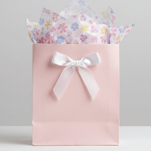 Papel De Seda Padrão Floral de Flores Selvagens Whimsical