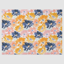 Padrão Floral de Retro de Aquarela