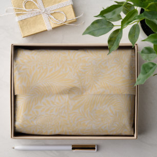 Papel De Seda Padrão Floral Dourado Moderno Elegante