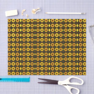 Papel De Seda Padrão floral futurista