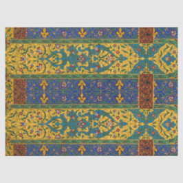 Papel De Seda Padrão Floral Intrincado Persa Decorativo