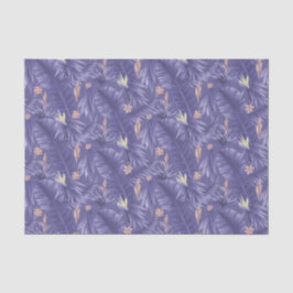 Papel De Seda padrão floral periwinkle elegante