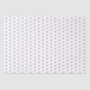 Papel De Seda Padrão Floral Rosa