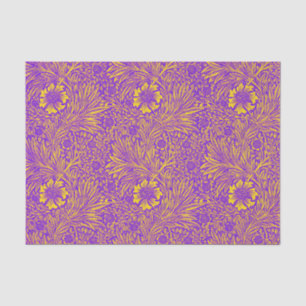 Papel De Seda Padrão floral roxo bonito da vinheta
