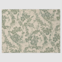 Padrão Floral Verde Vintage
