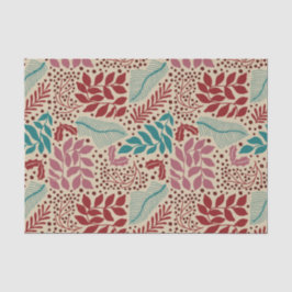 Papel De Seda Padrão Floral Vintage Cozy Natal