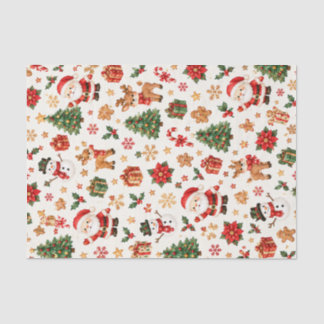 Papel De Seda Padrão fofo de Natal