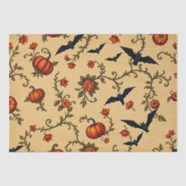 Papel De Seda Padrão francês medieval do Halloween