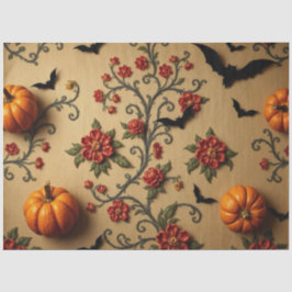 Papel De Seda Padrão francês medieval do Halloween